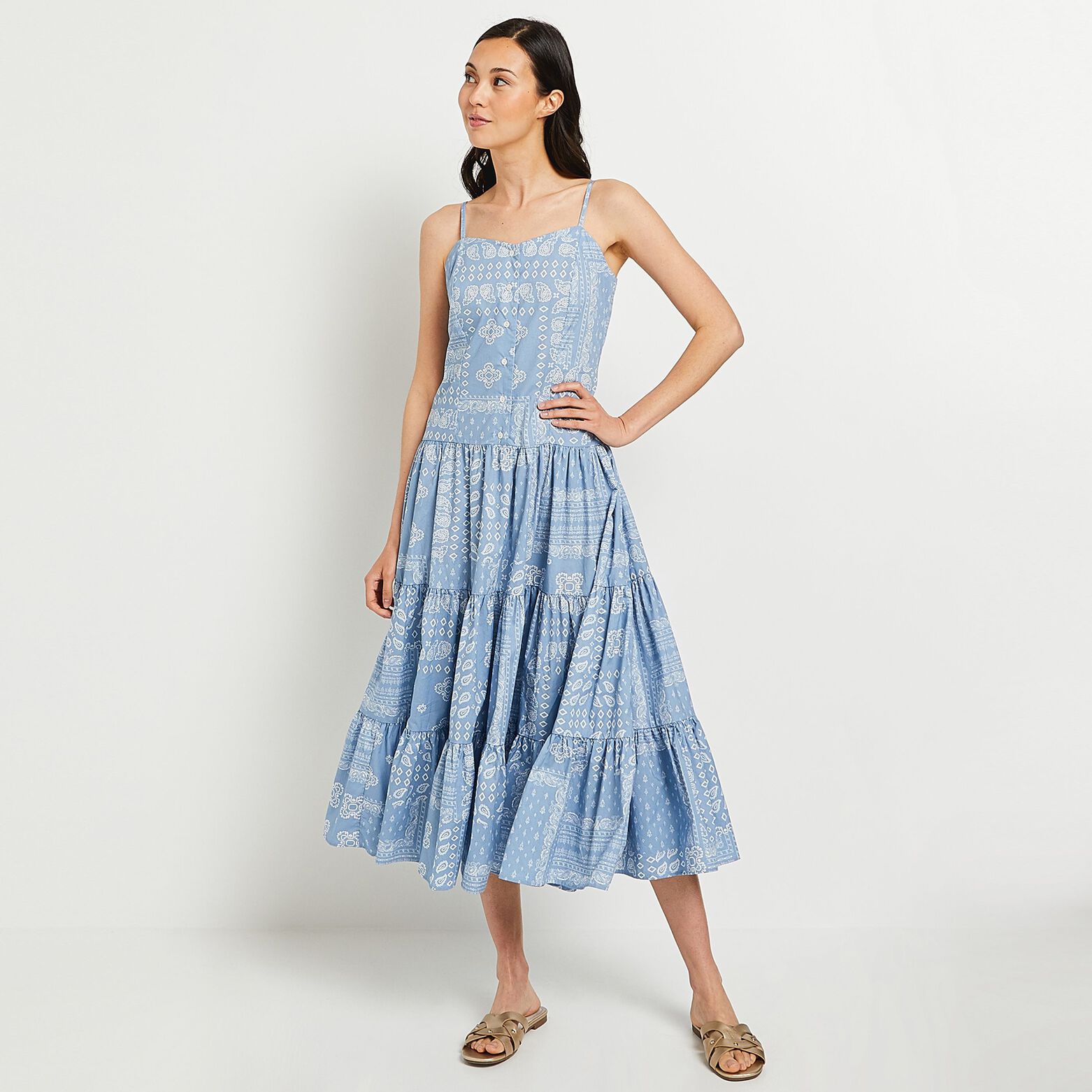 Robe à bretelles femme