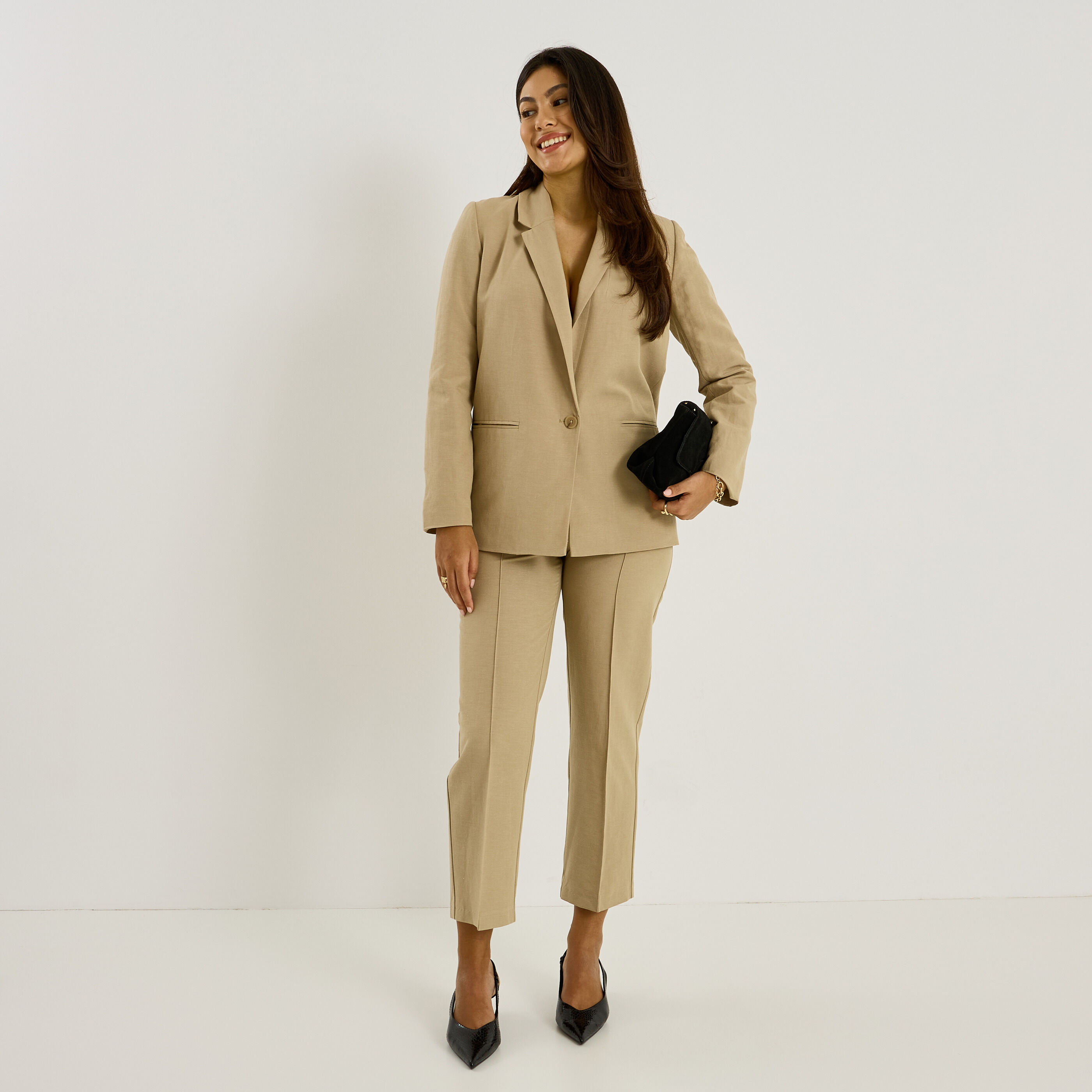 Blazer coupe droite femme