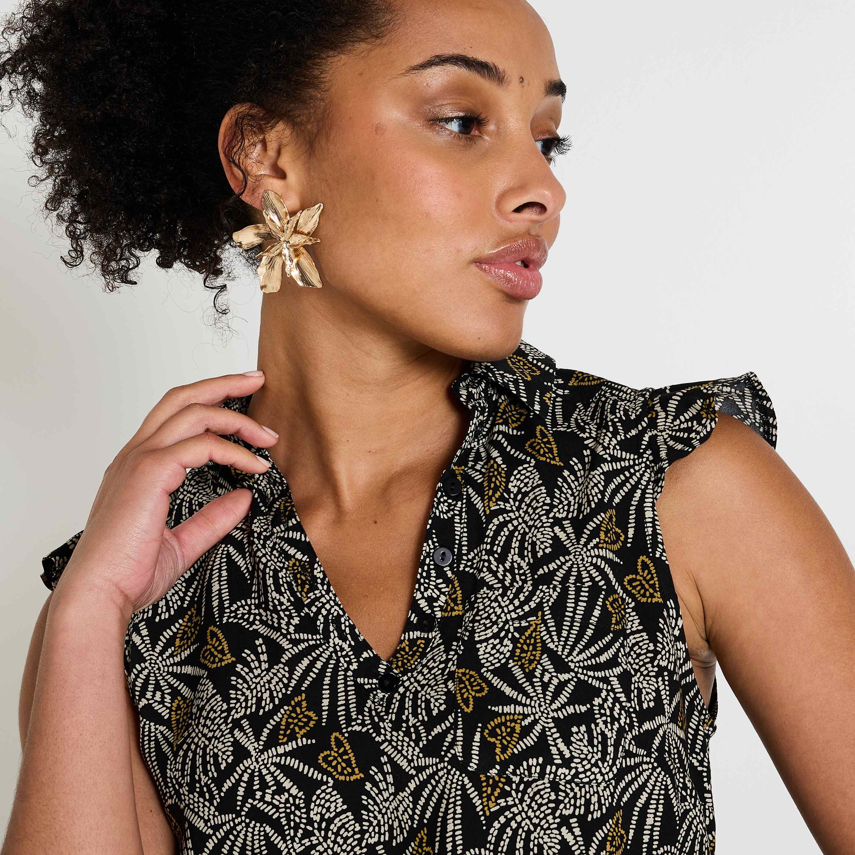 Blouse imprim&eacute;e femme