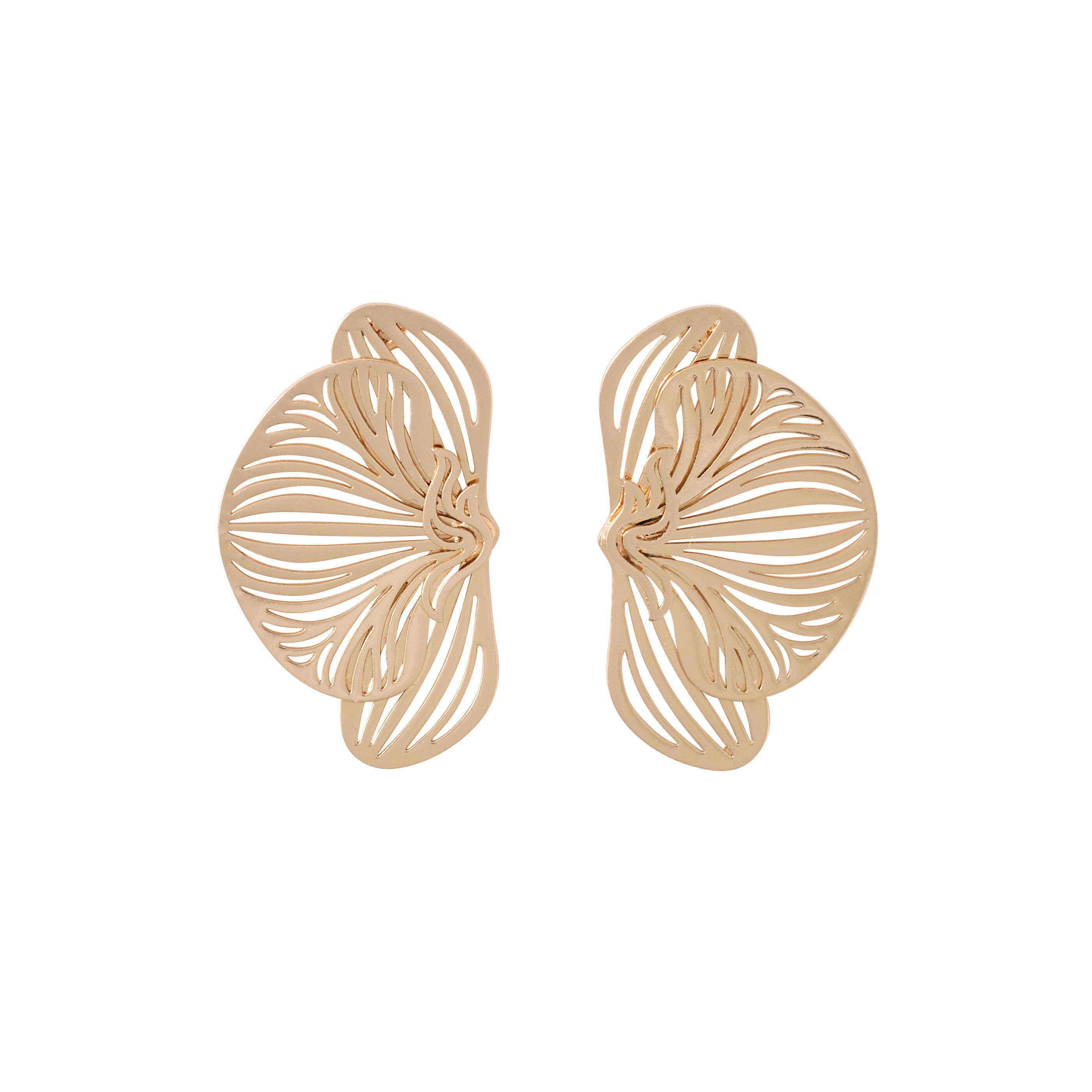 Boucles d&rsquo;oreilles demi-fleurs