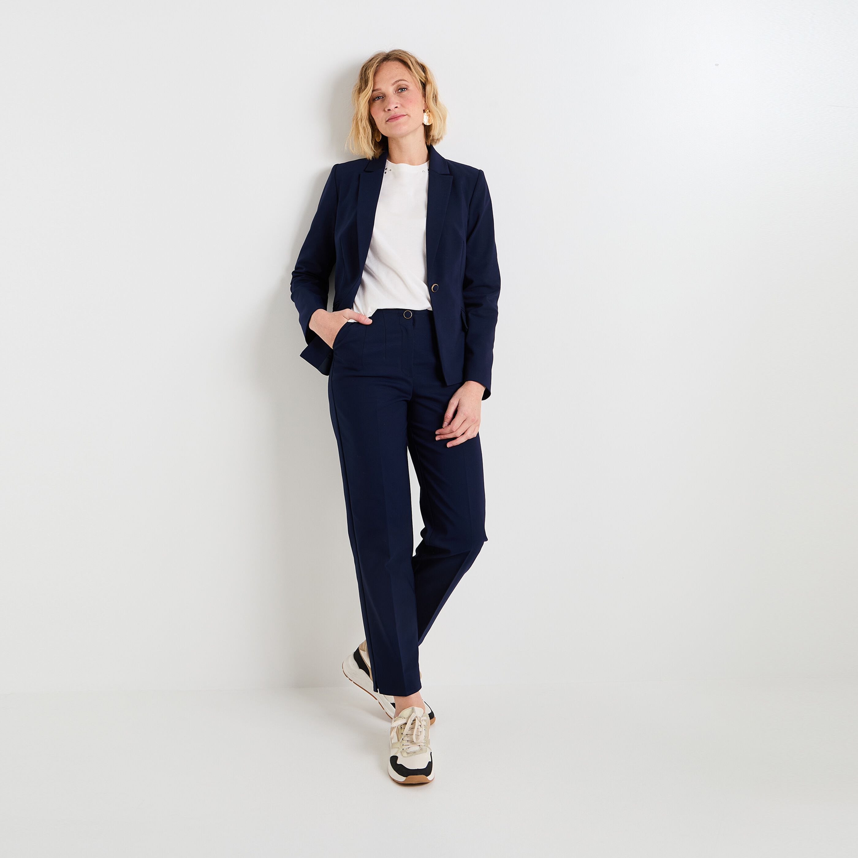 Pantalon cigarette femme