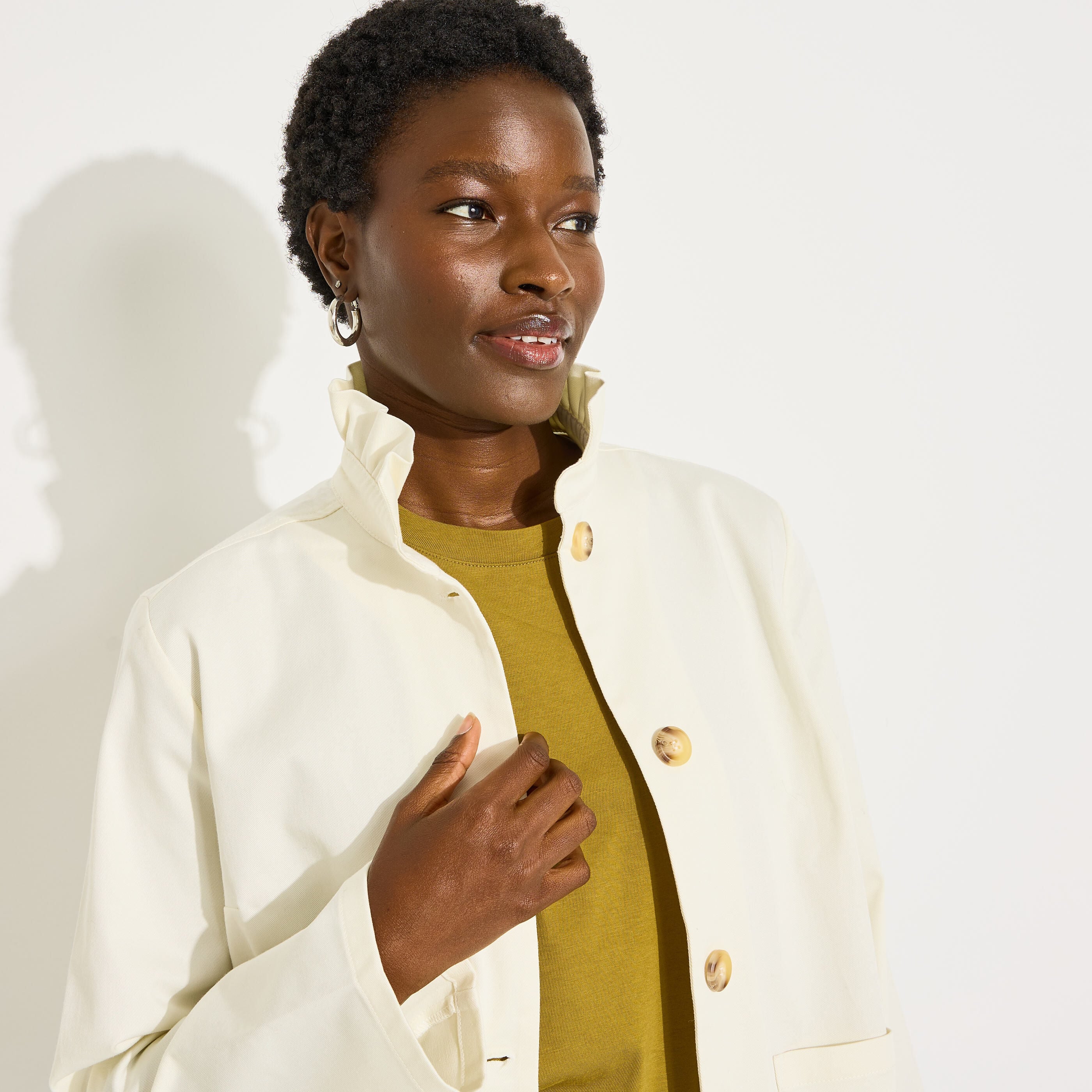 Veste col montant femme