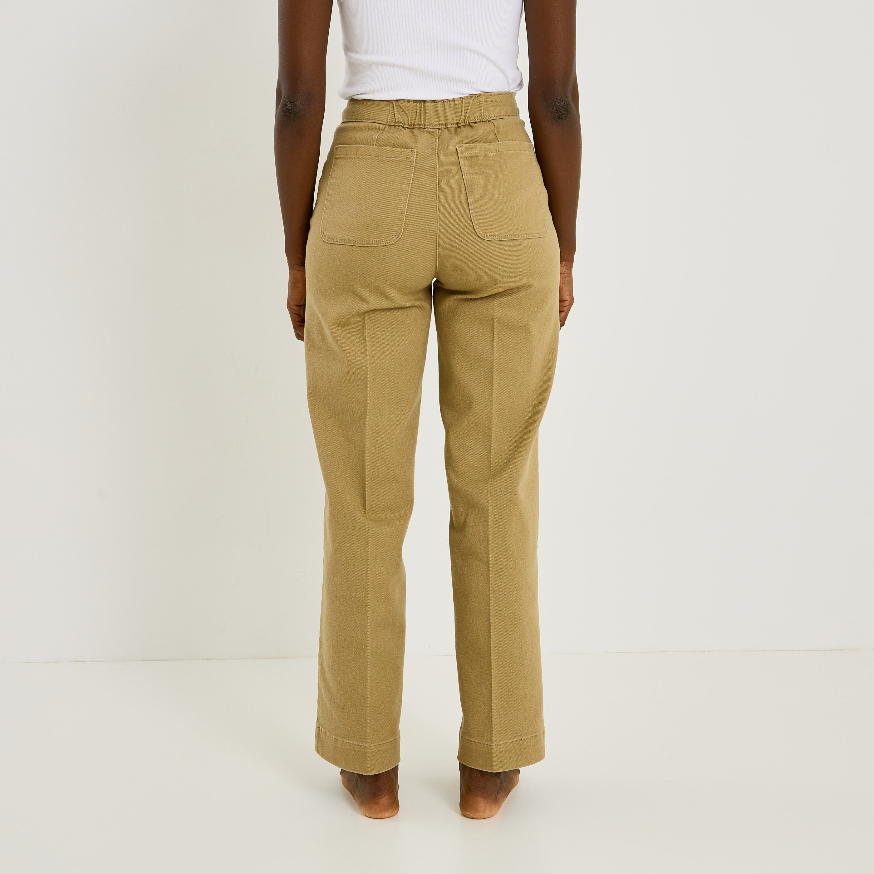 Jean flare &agrave; pont POMPON F02 femme