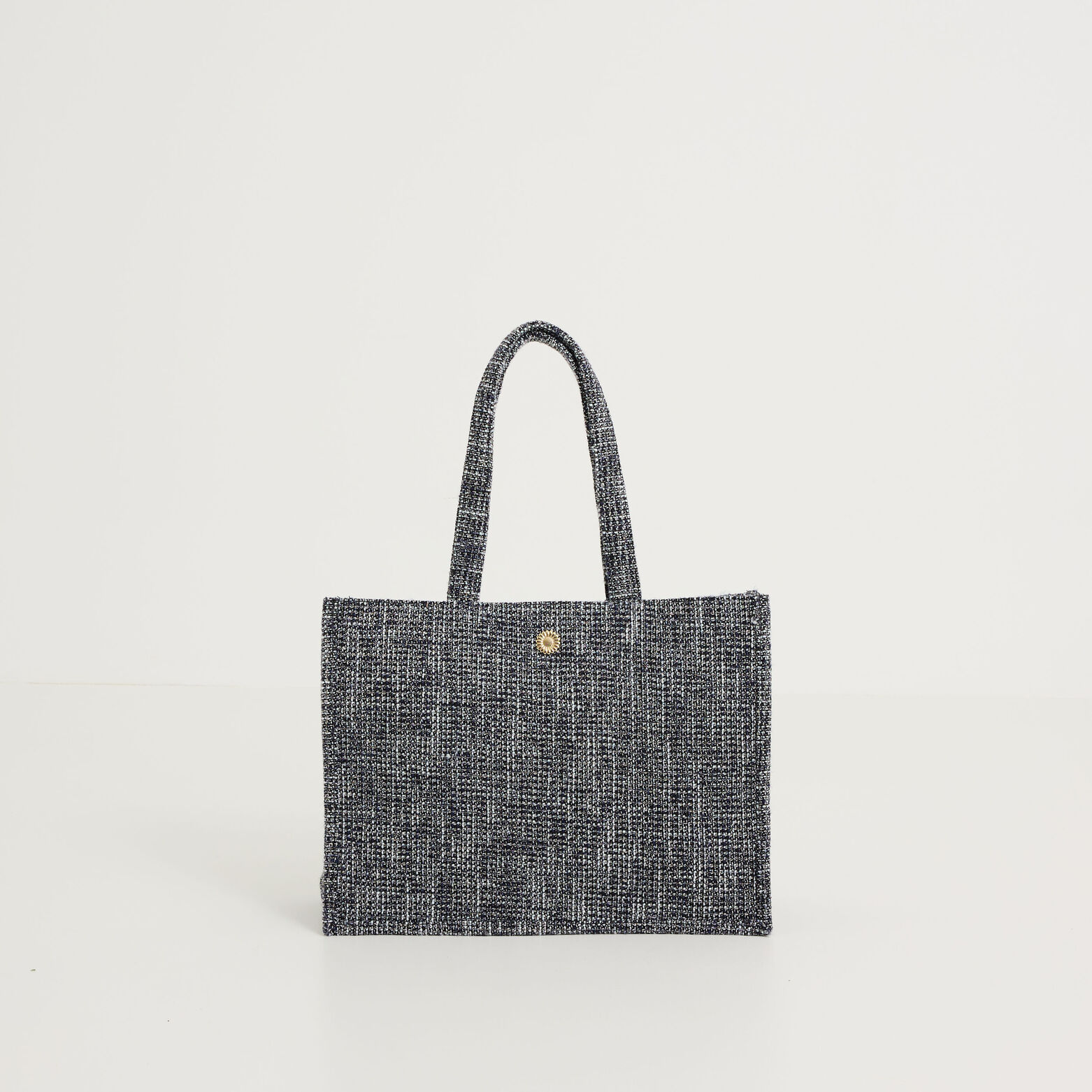 Grand sac cabas en tweed