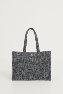 Grand sac cabas en tweed