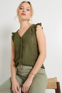 Débardeur col V femme
