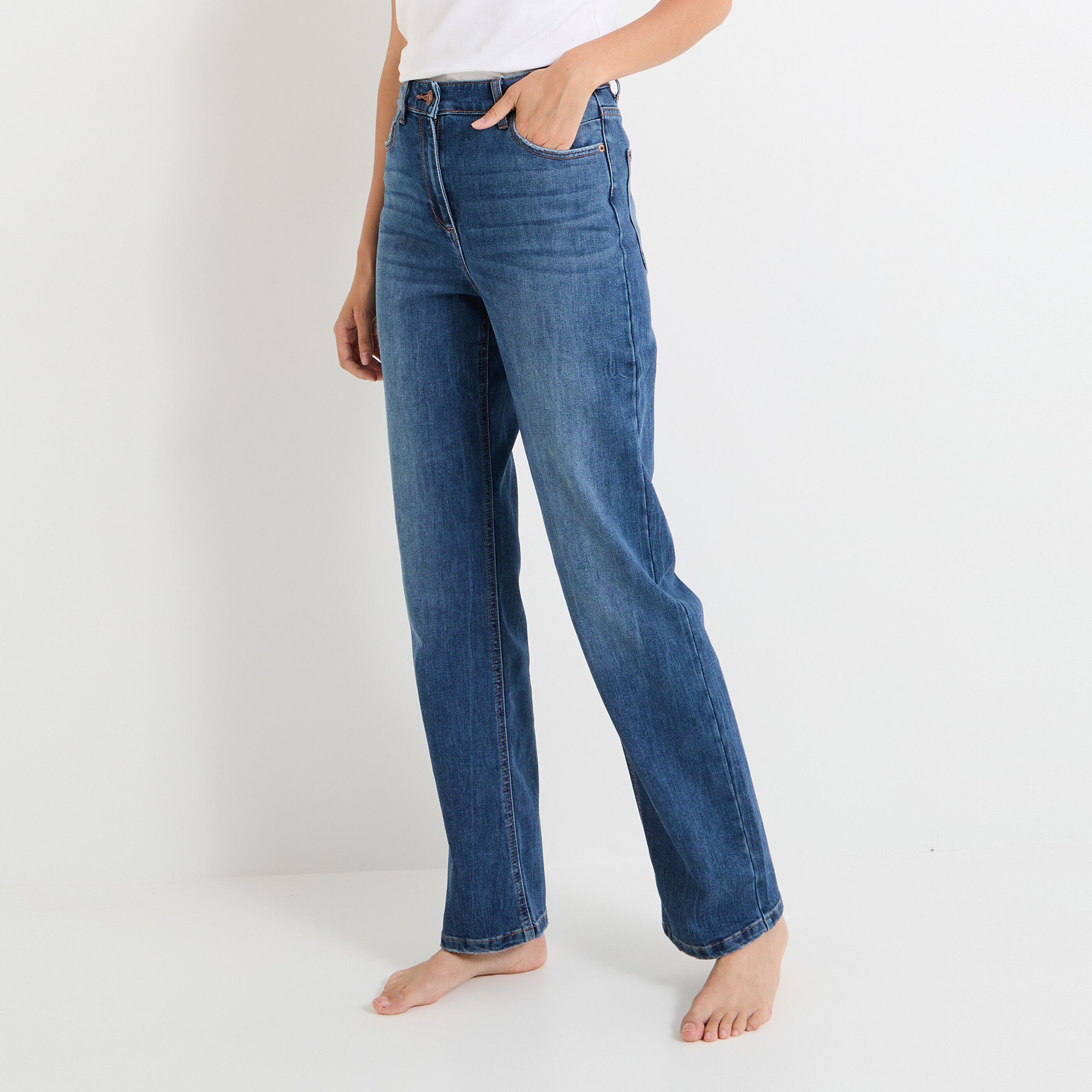 Jean droit LIMA raccourci femme