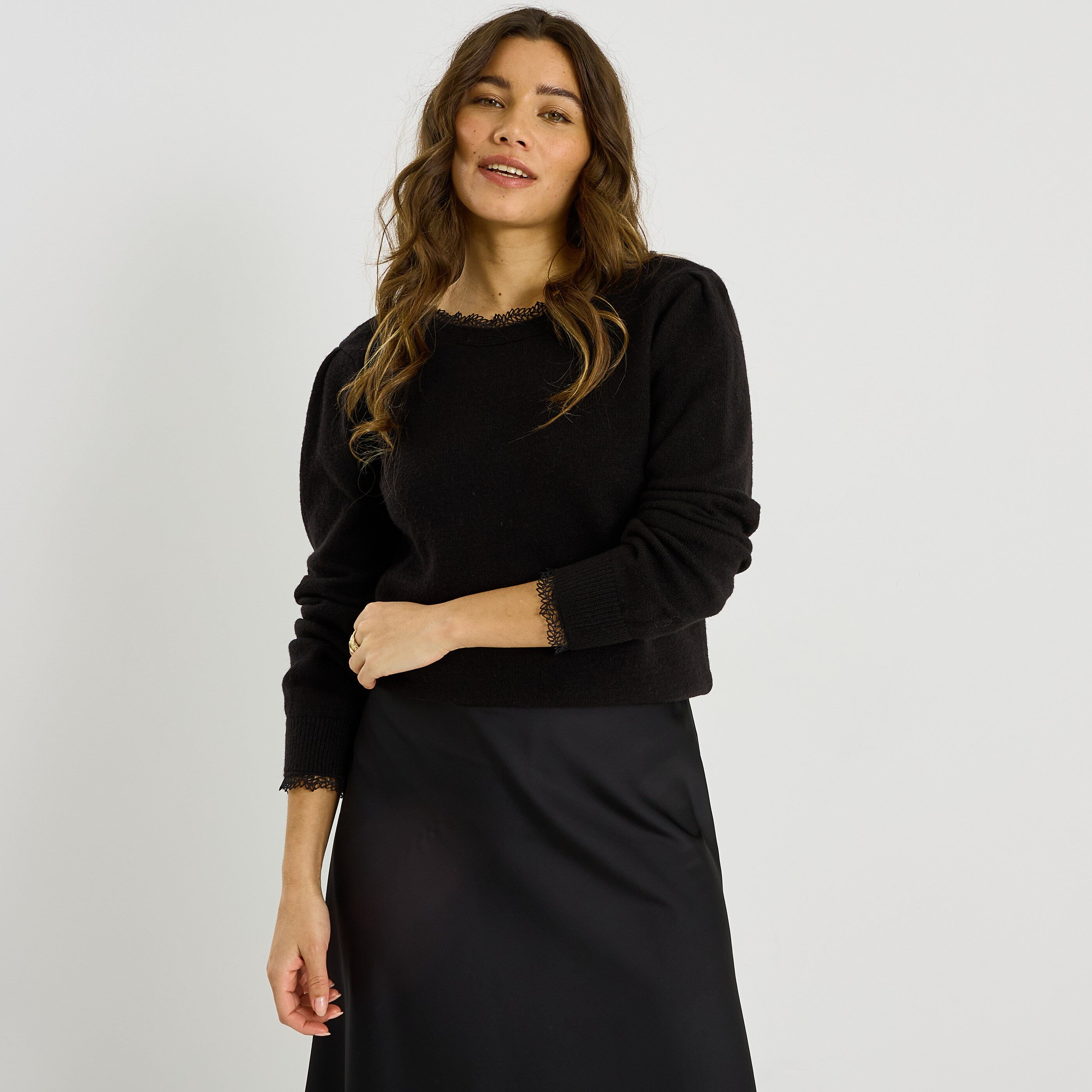 Gilet 2 en 1 d&eacute;tails ajour&eacute;s femme