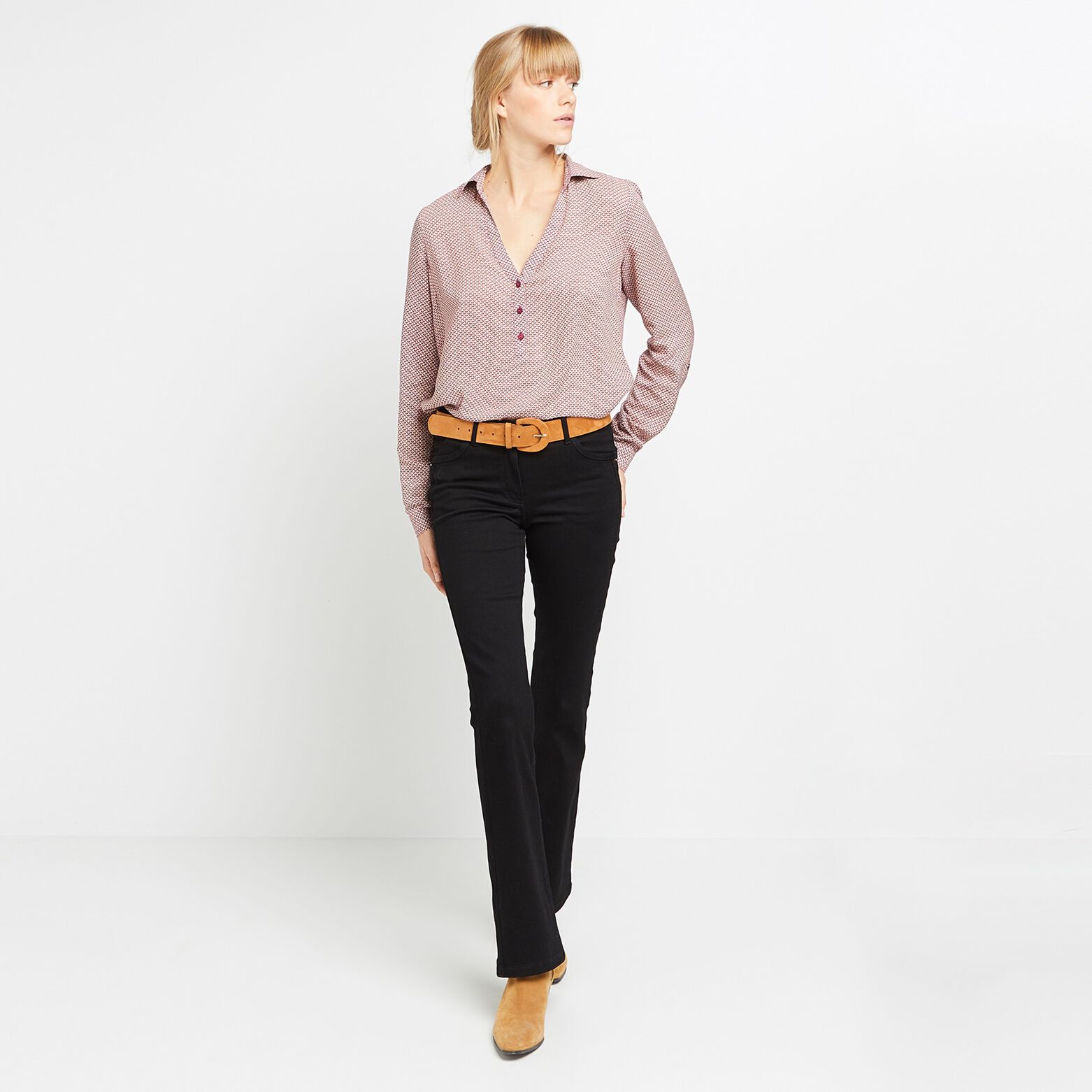 Blouse ample imprimée femme