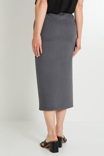Jupe crayon longue fendue femme