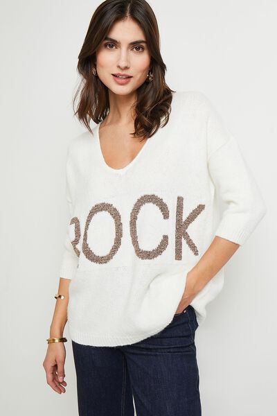 Pull loose Rock femme