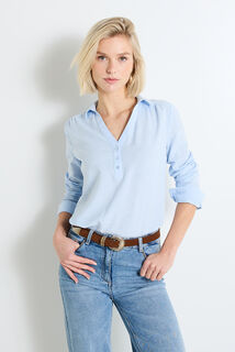 Blouse col chemise femme