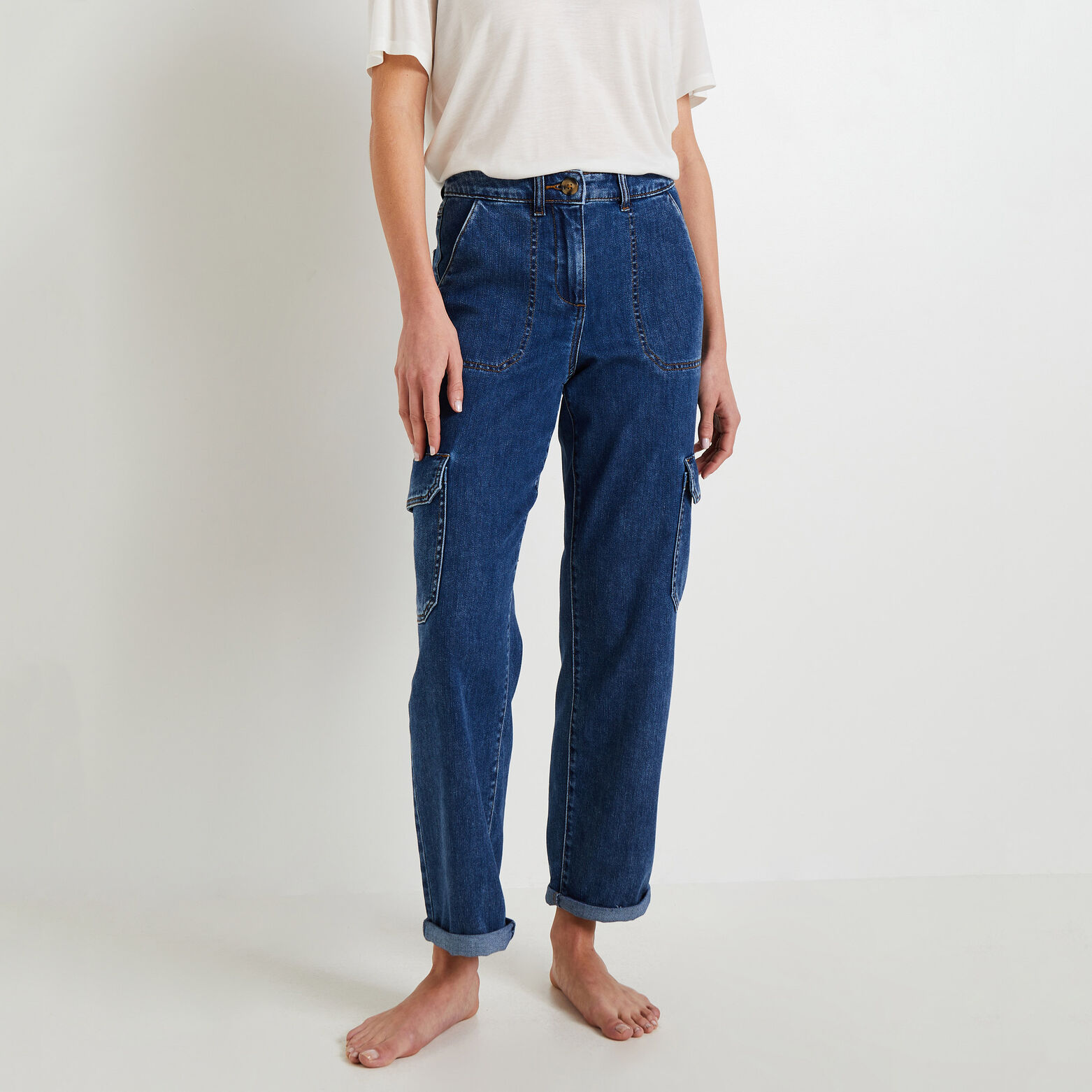 Jeans cargo MEGEVE femme