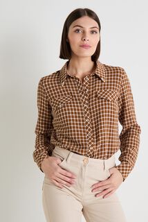 Chemisier à carreaux femme