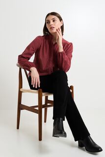 Chemise en velours femme