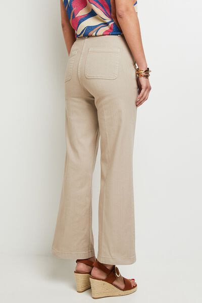 Jean flare raccourci femme