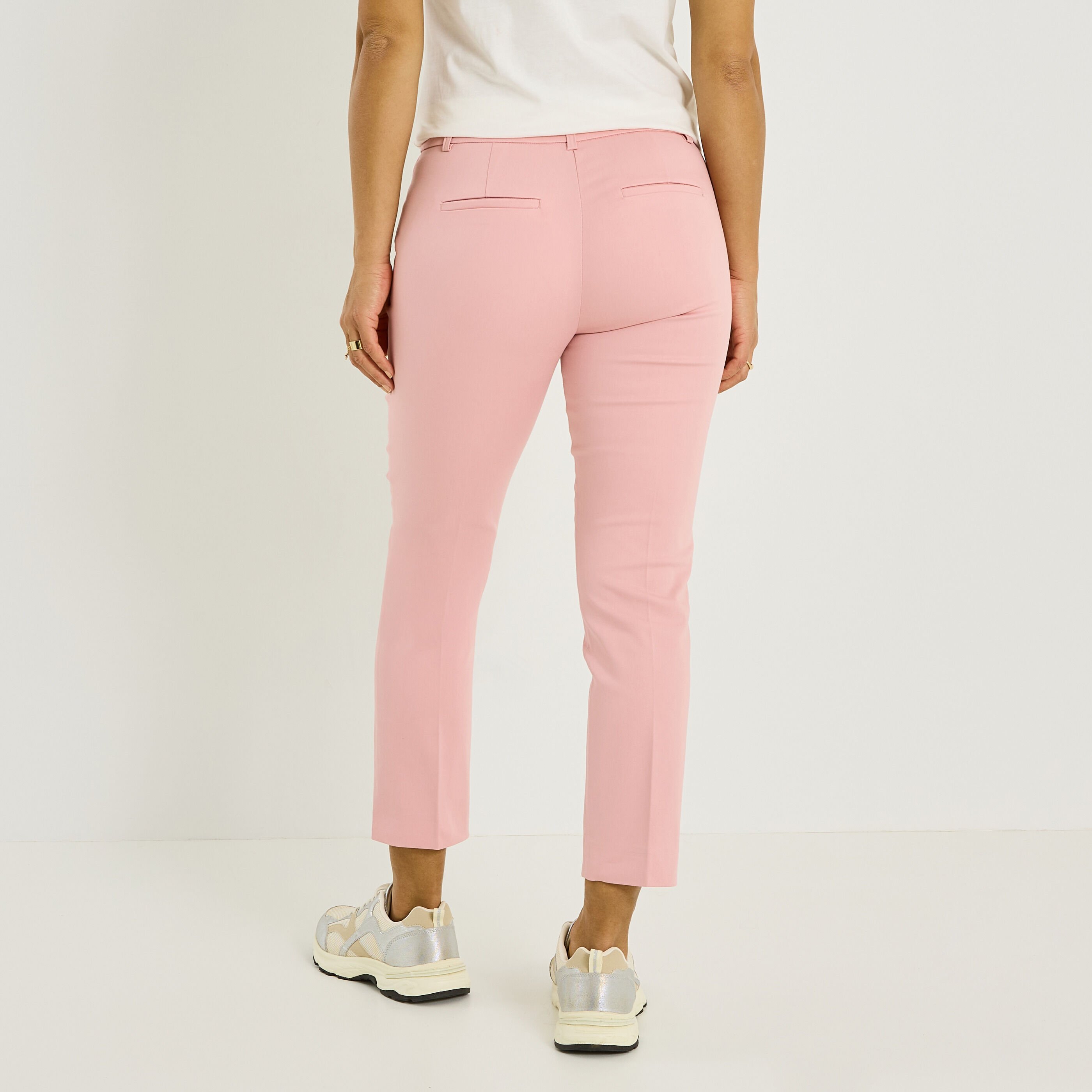 Pantalon cigarette raccourci femme