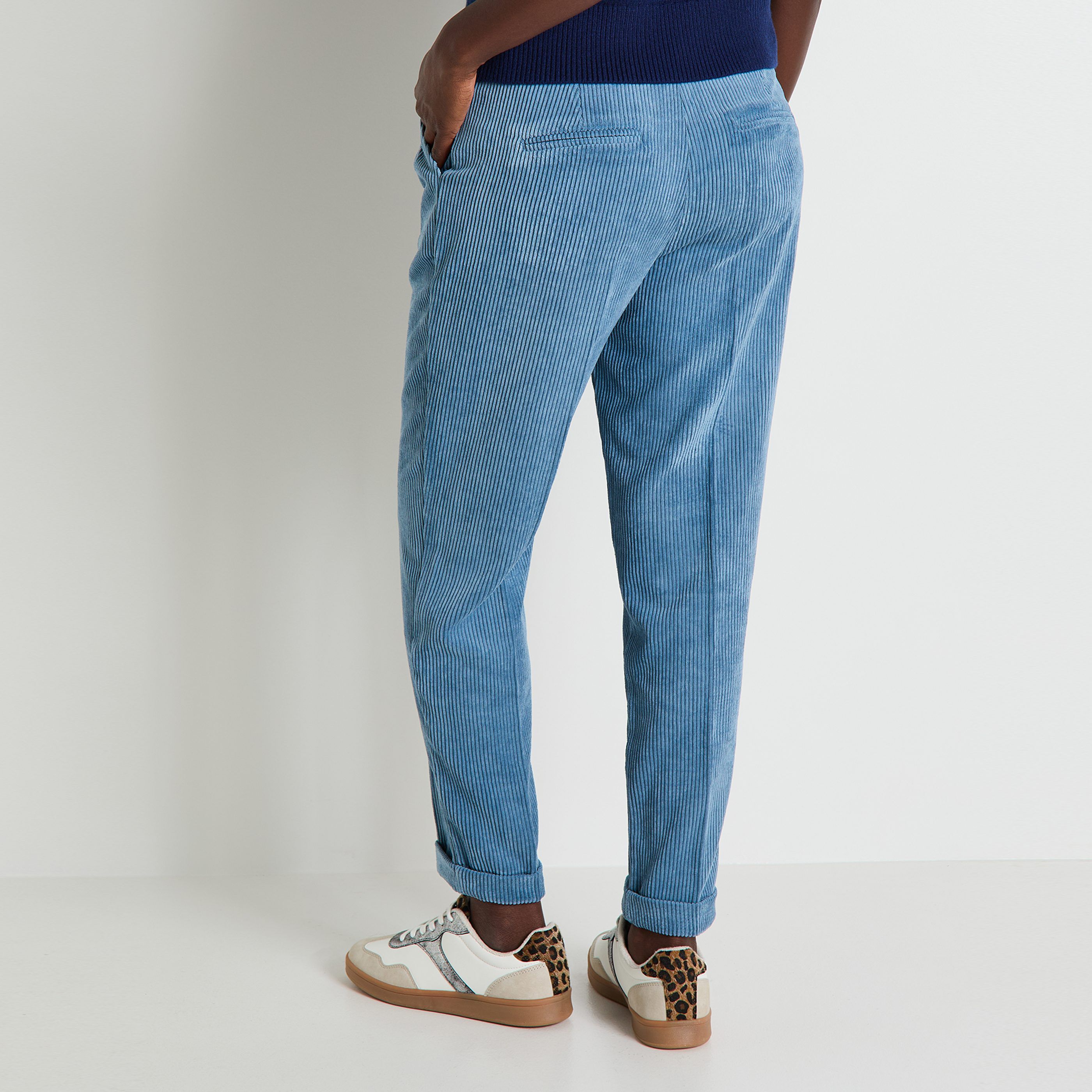 Pantalon velours femme