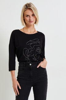 Tshirt manches 3/4 femme