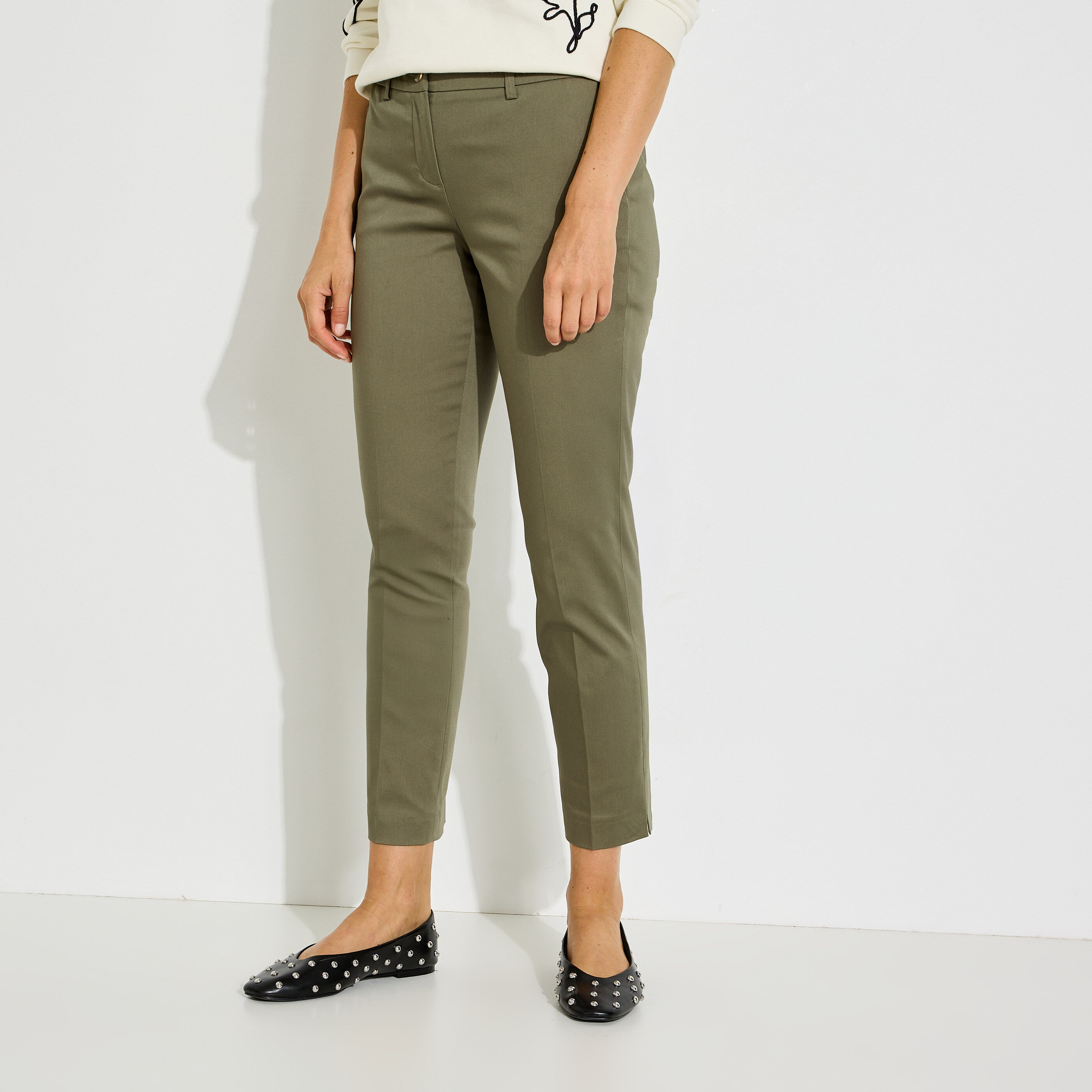 Pantalon cigarette femme