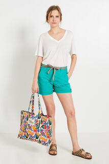 Short à revers femme