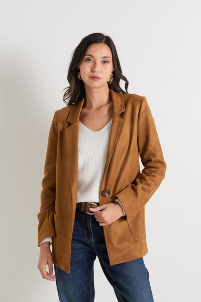 Blazer en suédine femme