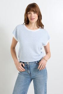 Pull manches courtes femme