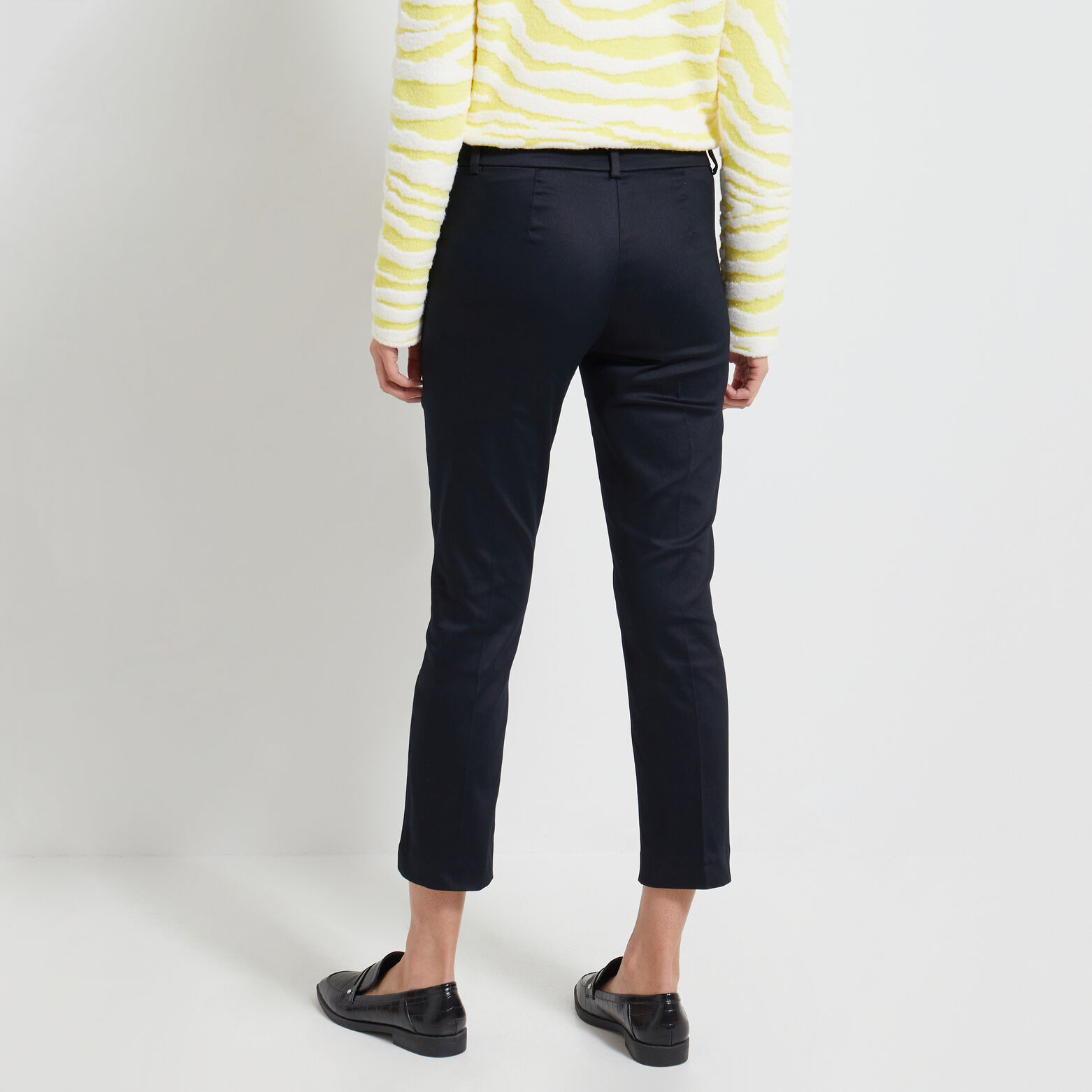 Pantalon cigarette raccourci femme