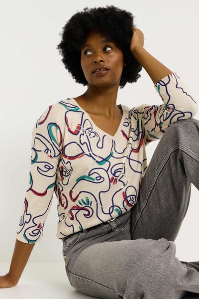 T-shirt manches 3/4 femme