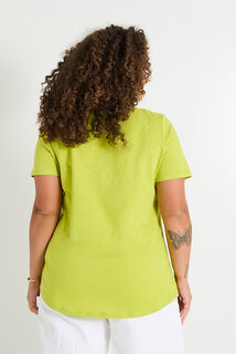 T-shirt col V femme