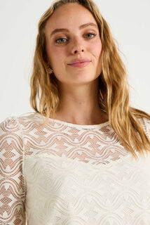 Blouse maille brodée femme