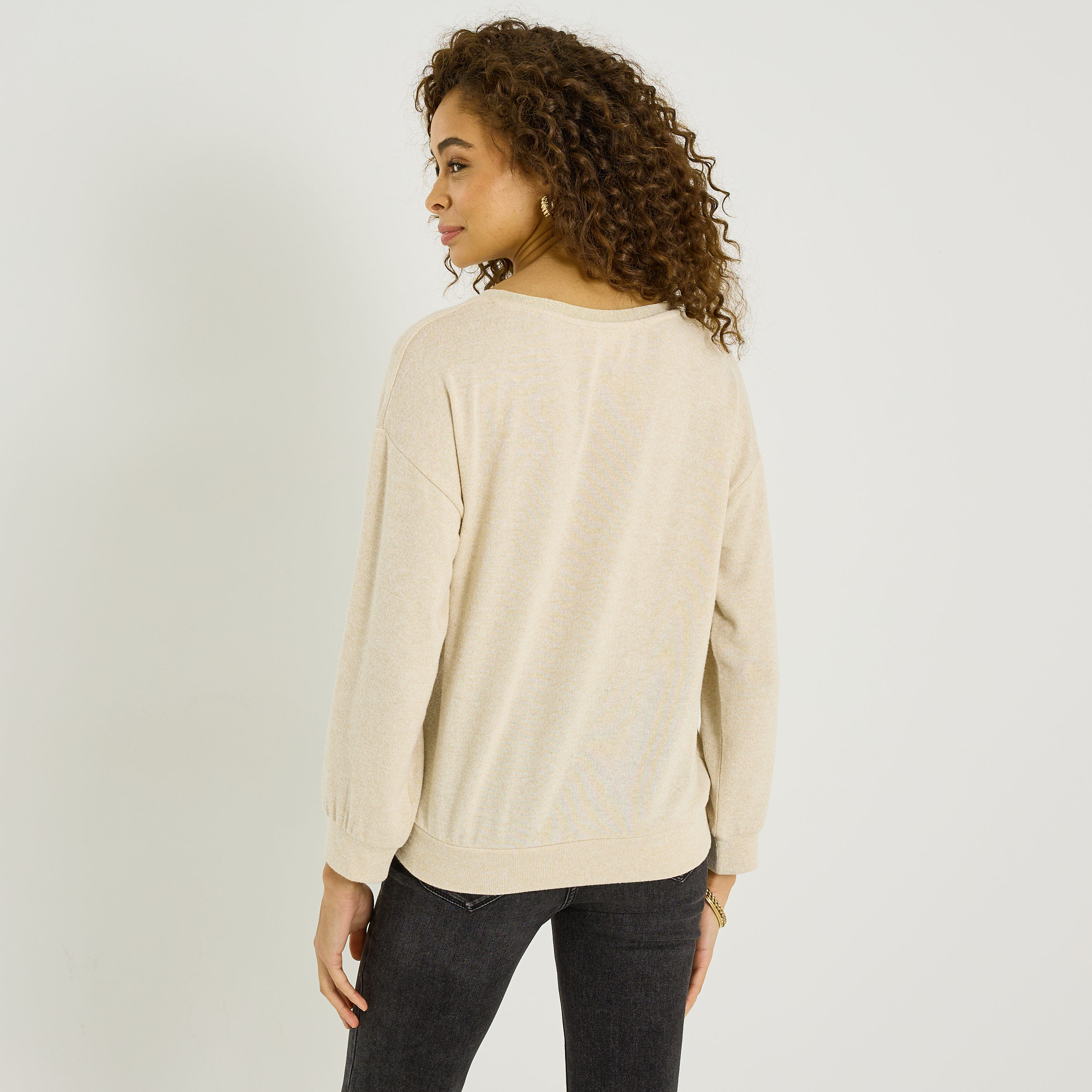 T-shirt c&oelig;urs imprim&eacute; l&eacute;opard femme