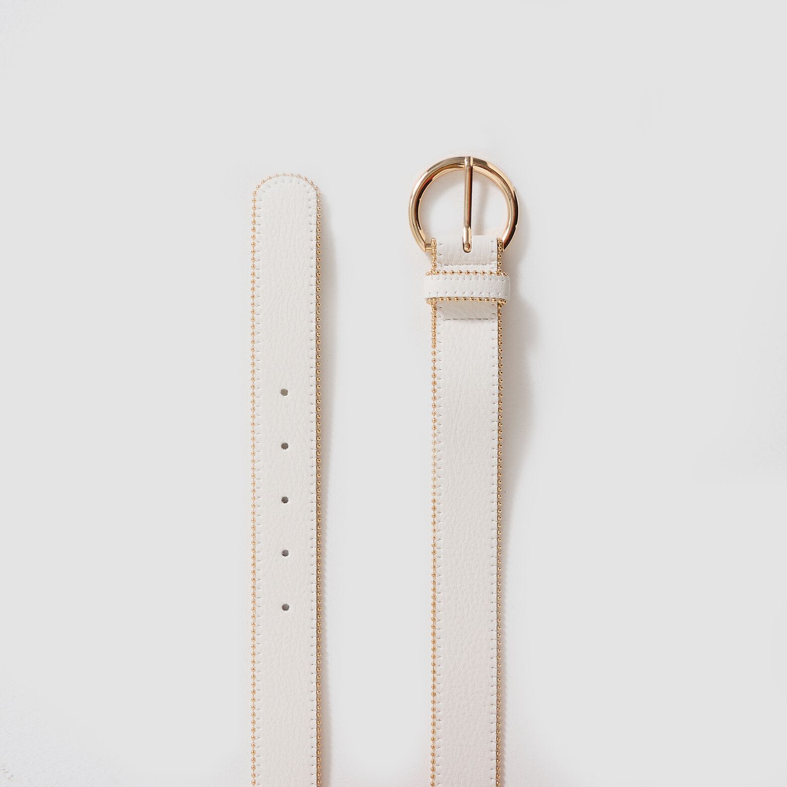 Ceinture bords perlés femme