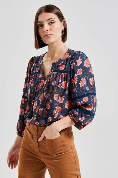 Blouse fleurie femme