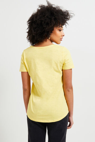 T-shirt col V femme
