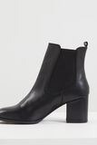Bottines en cuir femme