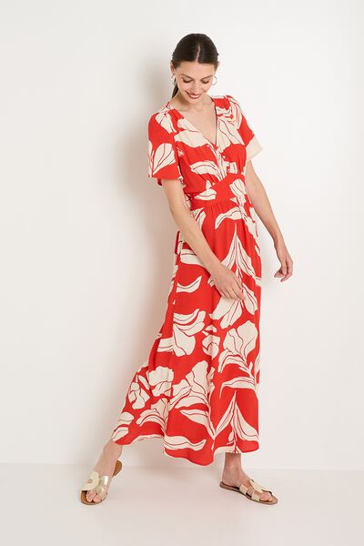 Robe longue imprimée femme
