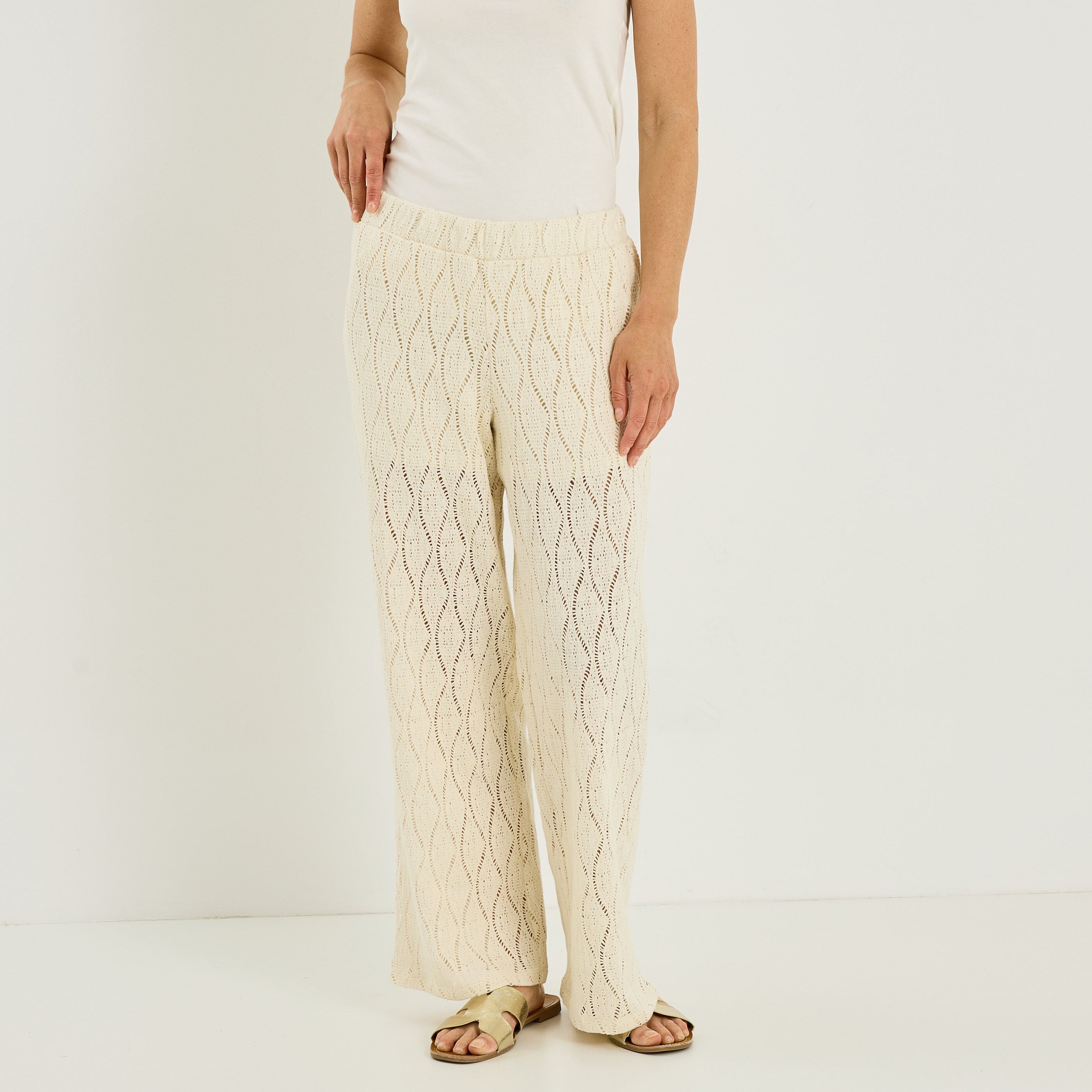 Pantalon crochet femme