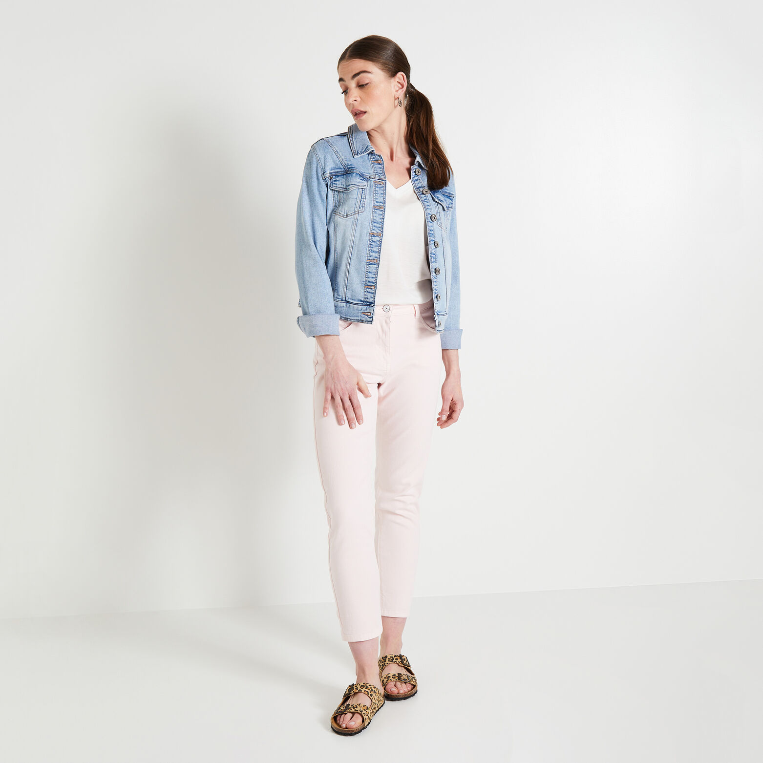 Jean Boyfriend raccourci femme