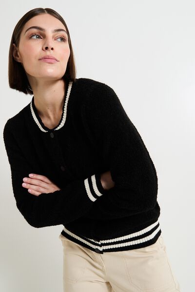 Bombers texturé femme