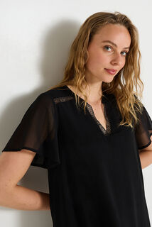 Robe manches courtes femme