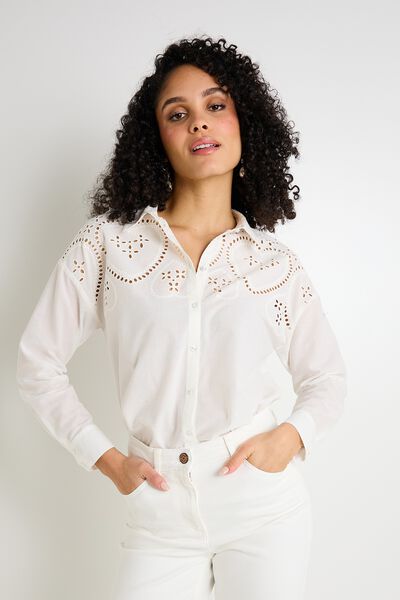 Chemise ajourée femme