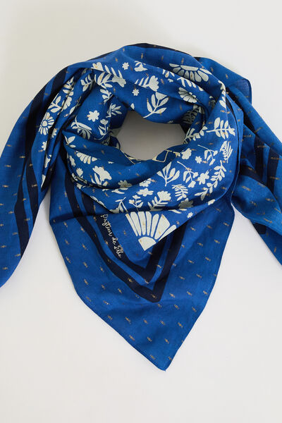 Foulard carré imprimé femme