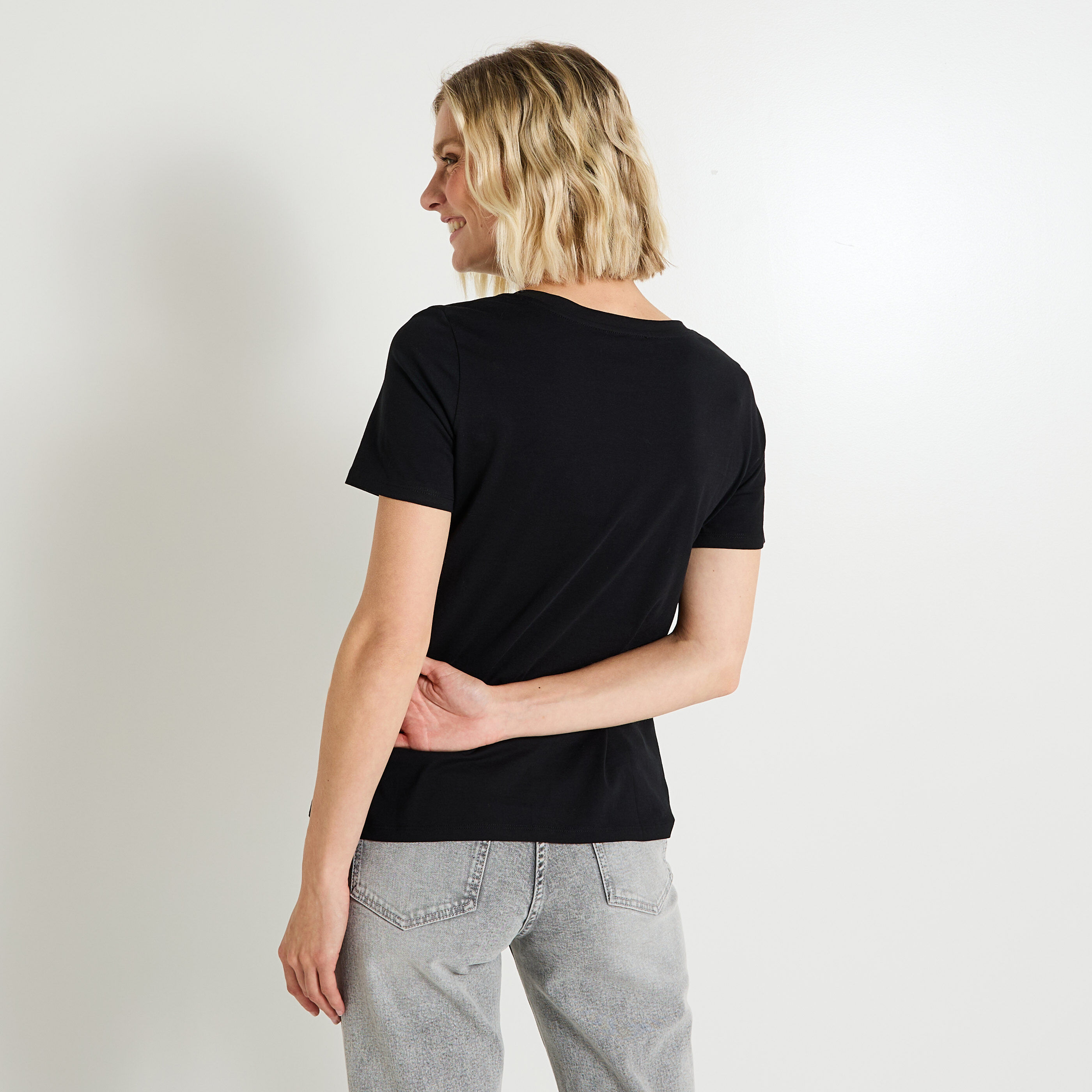 T-shirt col rond femme