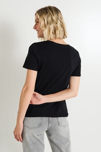 T-shirt col rond femme