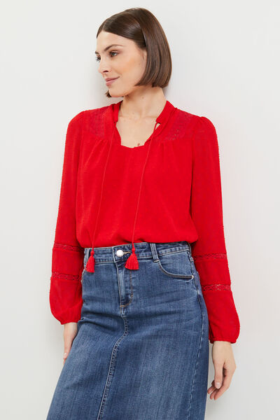 Blouse plumetis femme