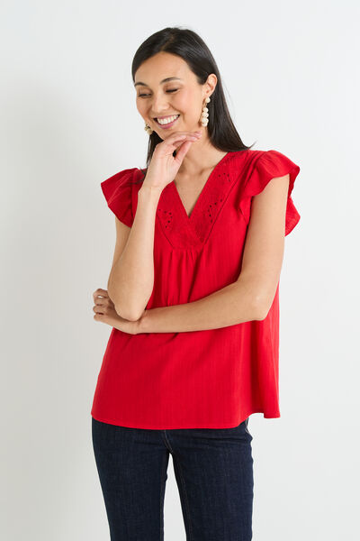 Blouse broderie femme