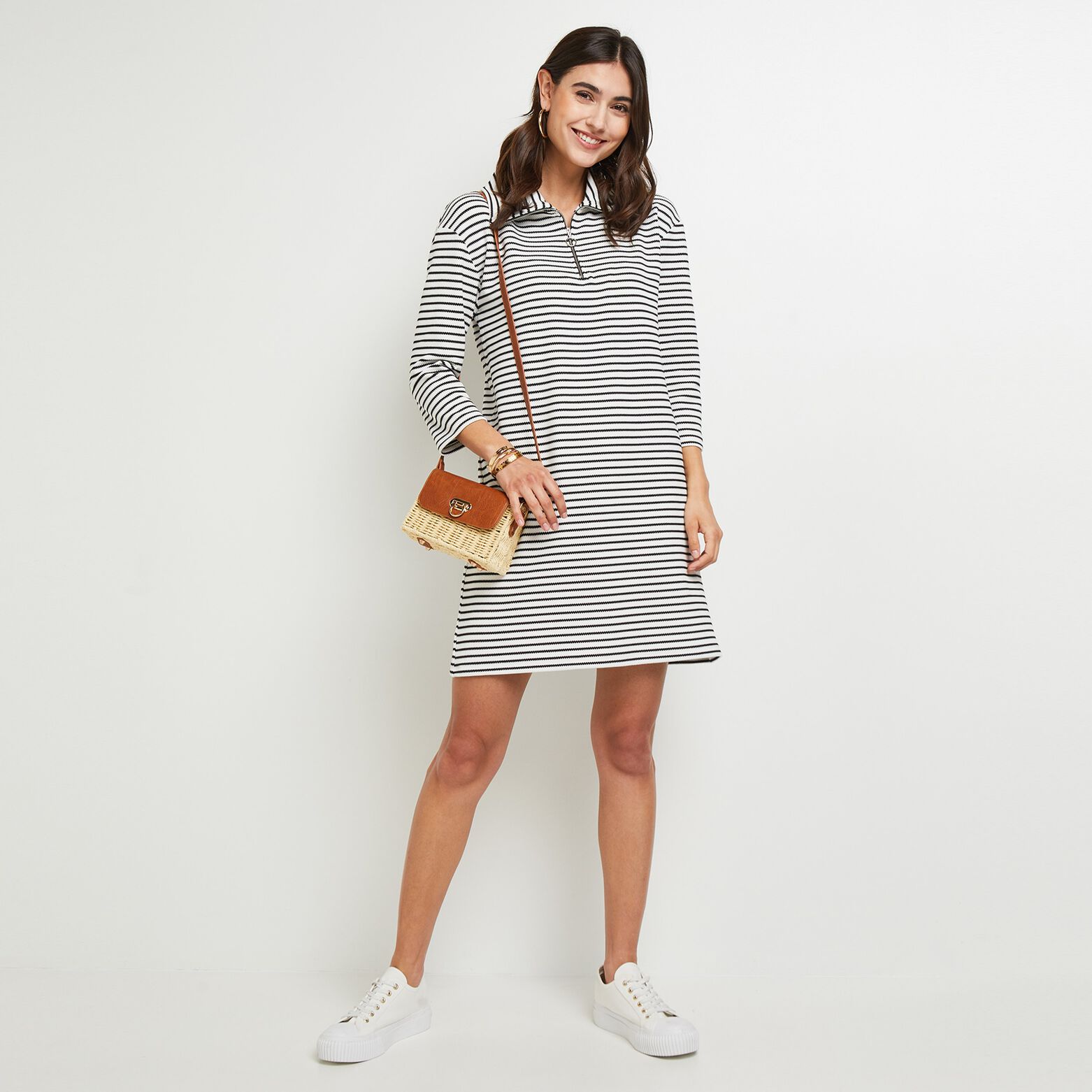 Robe rayée femme