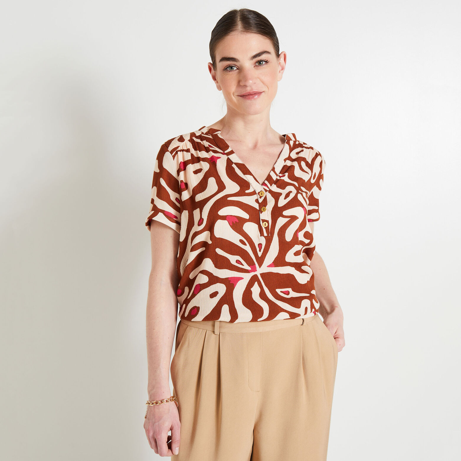 Blouse imprimée femme