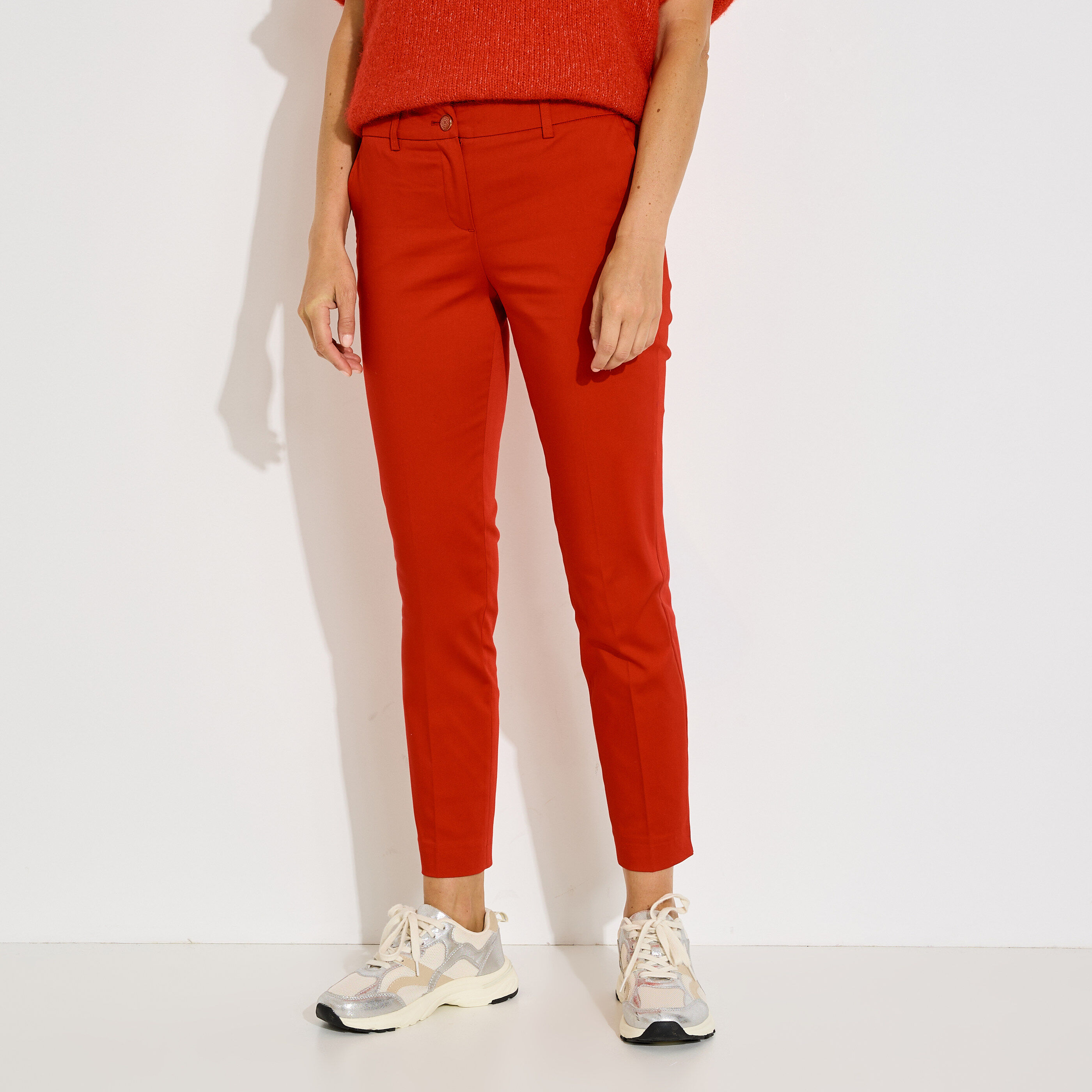 Pantalon cigarette femme